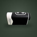 SEASONS laser rangefinder, three-quarter view showing the logo, control buttons and focus ring