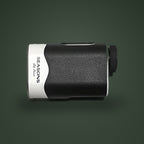 SEASONS rangefinder side profile with the SEASONS logo on the white housing