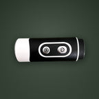 Top-down view of the SEASONS rangefinder two-button controls, mode and power